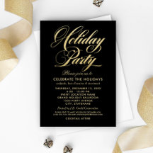 Festa de Fim de Ano Glamourosa em Preto e Dourado