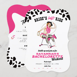 Convites Festa de Fim de Semana da Última Viagem da Noiva