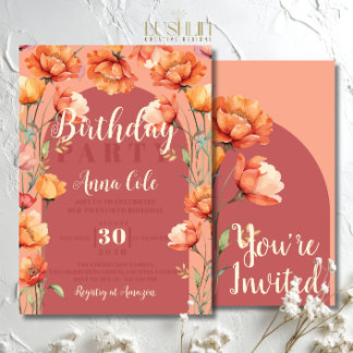 Convites Festa de Flores Russas, Festa de Flor Selvagem, An