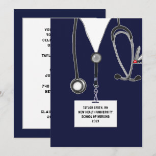 Convites Festa de Formando de Enfermagem na Escola