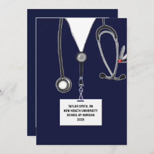 Convites Festa de Formando de Enfermagem na Escola