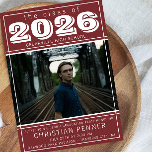 Convites Festa de Formatura 2026 Casa Aberta Foto Marrom