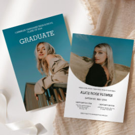 Convites Festa de formatura 2 Foto moderna Formando 2024