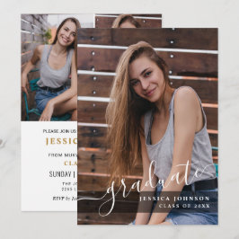 Convites Festa de formatura 4 de FOTO Simples Moderna