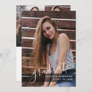 Convites Festa de formatura 4 de FOTO Simples Moderna