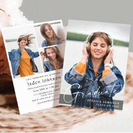 Convites Festa de formatura 4 de FOTO Simples Moderna