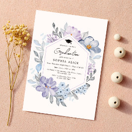 Convites Festa de Formatura Aquarela Beijo Floral 2025