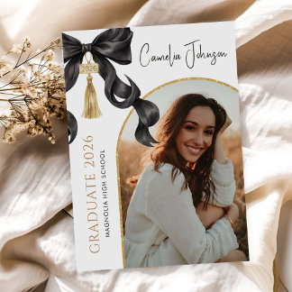 Convites Festa de Formatura Arco Coquete Preto Foto 2026