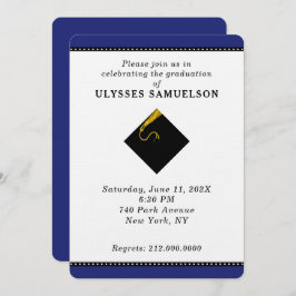 Convites Festa de formatura azul