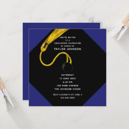 Convites Festa de Formatura Azul Real