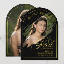 Festa de Formatura com Arco de Ouro Falso Moderno 