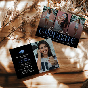 Convites Festa de Formatura com Colagem de Fotos de Tipogra