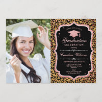 Festa de formatura Com Foto - Leopardo Dourado Ros