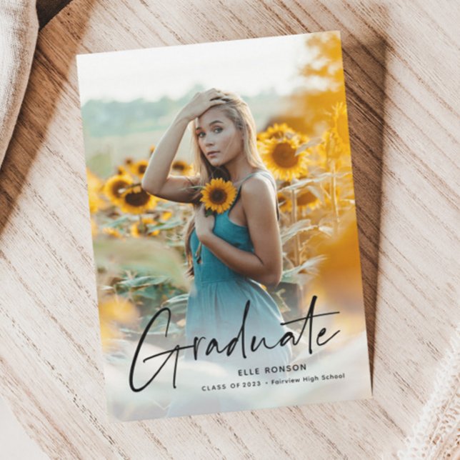 Convites Festa de Formatura com Foto no Modern Script 2 (Criador carregado)