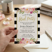 Festa de Formatura com Listras Modernas e Floral D