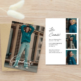 Convites Festa de Formatura com Roteiro de Faixa de Fotos M
