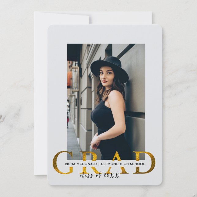 Convites Festa de formatura Convidar, Partido de Formando d (Frente)