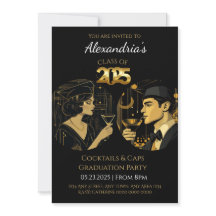 Festa de Formatura Coquetel & Cápsulas Preto Ouro