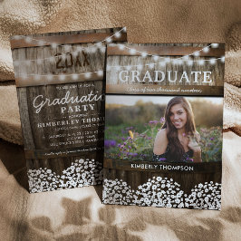 Convites Festa de Formatura Country Rustic Foto 2026