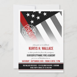 Convites Festa de formatura da Academia Bombeiro