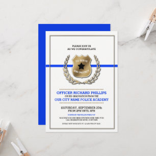 Convites Festa de formatura da Academia de Polícia