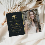 Convites Festa de formatura da escola de enfermagem Elegant<br><div class="desc">Um design de fotos elegante. Você pode personalizar este modelo de convite de formatura com seus próprios detalhes. Você pode alterar as cores,  o texto,  o texto e outros recursos.</div>