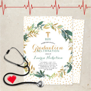 Convites Festa de formatura da Escola de Enfermagem Greener