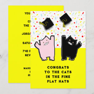 Convites festa de formatura da escola veterinária