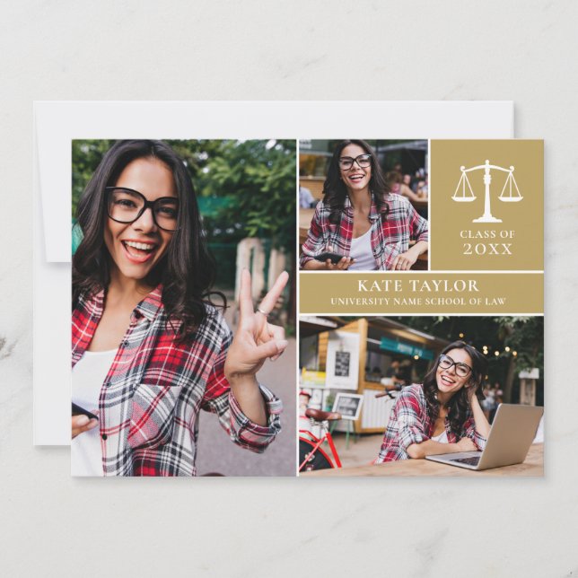 Convites Festa de formatura da Faculdade de Direito Fotográ (Frente)