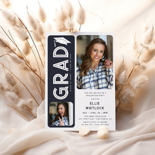Convites Festa de Formatura da Foto do Graduado Moderno 2