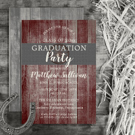 Convites Festa de formatura da roda do vagão de madeira do