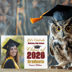 Convites Festa de Formatura da Turma de 2026 com Foto em Do