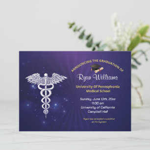 Convites Festa de formatura da Universidade Médica Azul Mod