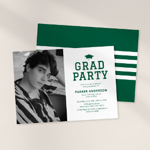 Convites Festa de Formatura da Varsity Verde com Foto