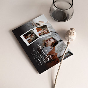 Convites Festa de Formatura de 2026 Foto Script Graduado