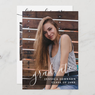 Convites Festa de formatura de 2 FOTOGRAFIAS Simples Modern