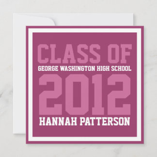 Convites Festa de formatura de Berry Uniforme de Jersey