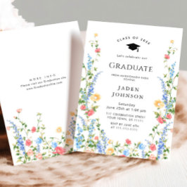 Convites Festa de formatura de Cadeias de Cores Selvagens