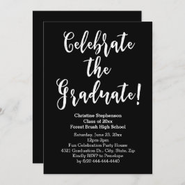 Convites Festa de formatura de Celebração de Script de Pinc