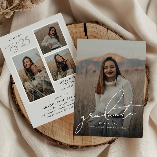 Convites Festa de formatura de Colagem de Fotografias do fo (Criador carregado)