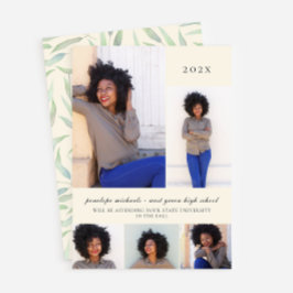 Convites Festa de formatura de Colagem de Fotos Botânica Si