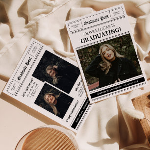 Convites Festa de formatura de Colagem de Fotos Digitais