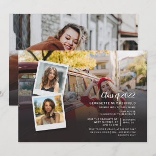 Convites Festa de formatura de Colagem de Fotos do Formando