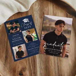 Convites Festa de formatura de Colagem de Fotos do Script M