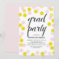 Festa de formatura de Confetti do Bolinhas rosa e 