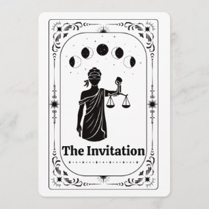 Convites Festa de Formatura de Direito Tarot Advogado Gradu