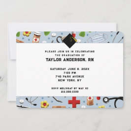Convites Festa de formatura de Enfermagem na Escola