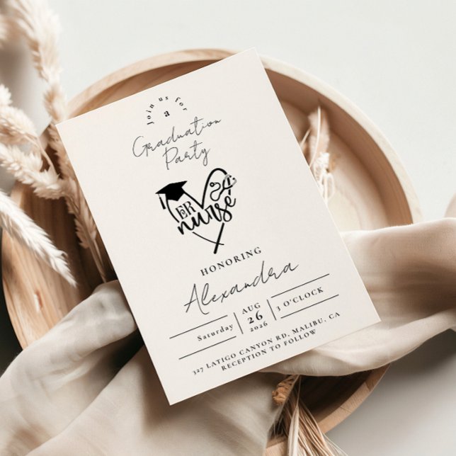 Convites Festa de Formatura de Enfermeira(o) (Criador carregado)