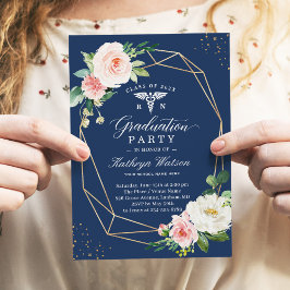 Convites Festa de formatura de Enfermeiro Geométrico Modern