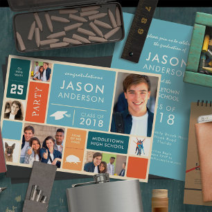 Convites Festa de formatura de Estilo Retroativo